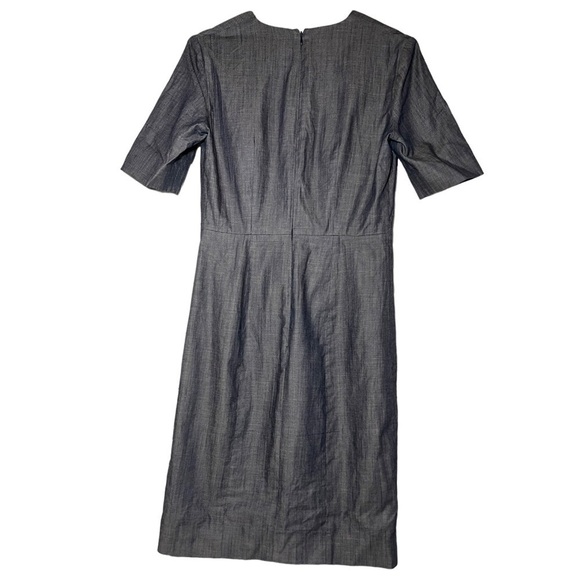 COS Dark Navy V-neck Dress size US 4 - Picture 3 of 5